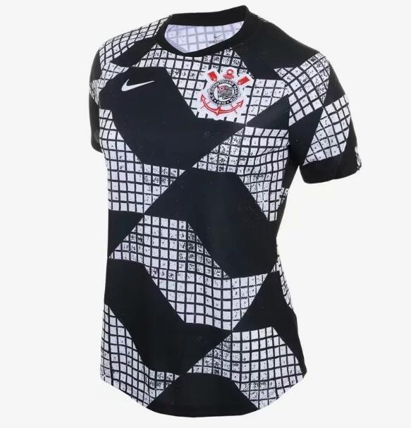 2021 SC Corinthians Women Fourth Pre-Match Soccer Jersey Shirt